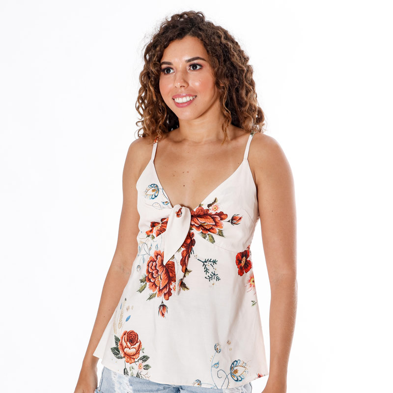 blusa floral feminina