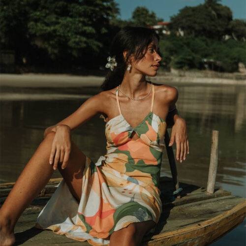 Vestido Midi Chalise Pena