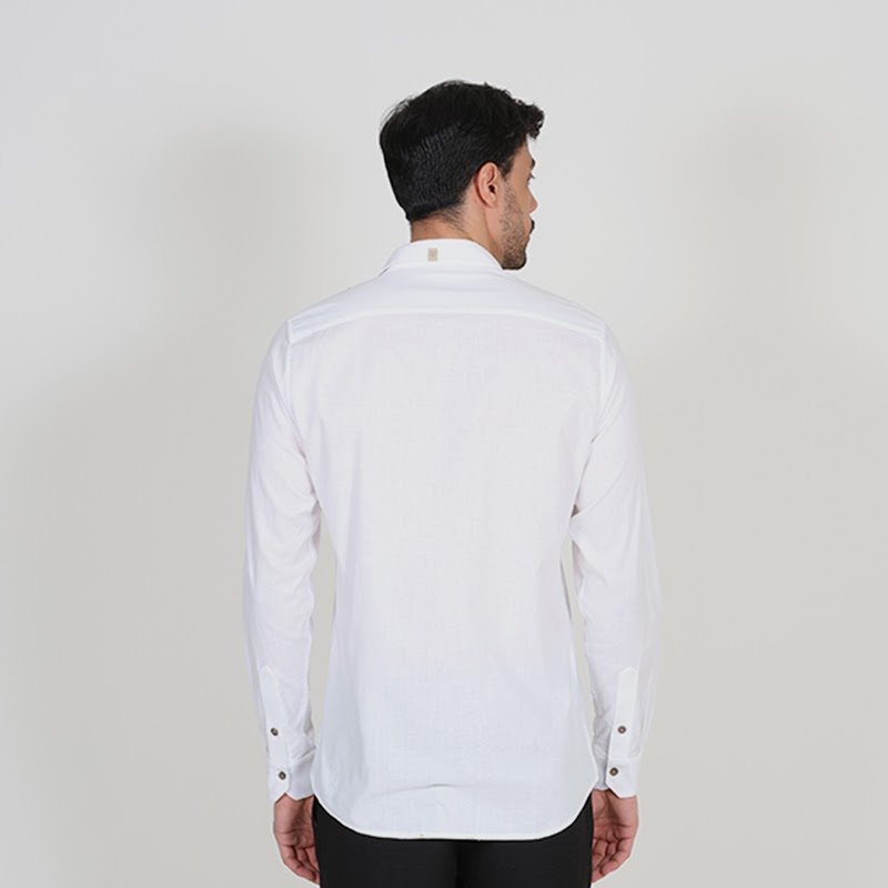 Camisa Plana ML Linen Pena - Imagem 3
